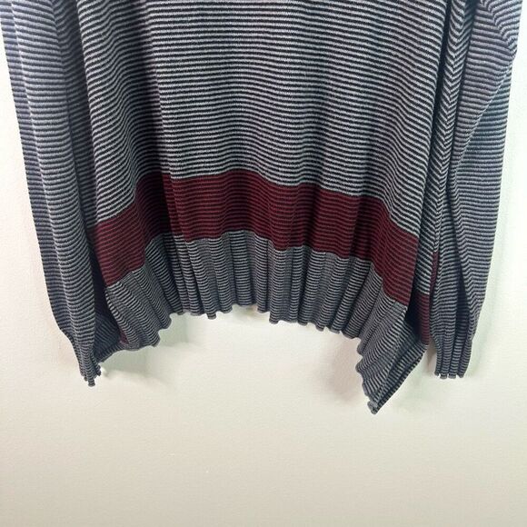 Planet by Lauren G Multicolor Striped Rib Pima Cotton Sweater Women’s One size - Picture 3 of 10